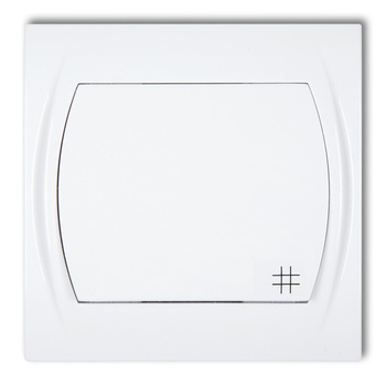 Łącznik krzyżowy podświetlany Karlik seria LOGO LWP-6L kolor biały