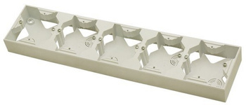 Puszka instalacyjna pięciokrotna seria ARIA kolor Ecru symbol PNP-5U/27