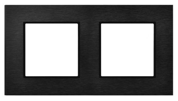 Ramka podwójna seria ARIA kolor Szczotkowany antracyt symbol R-2UAC/64/25