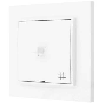 Włącznik krzyżówy styl usa karlik mini kolor biały