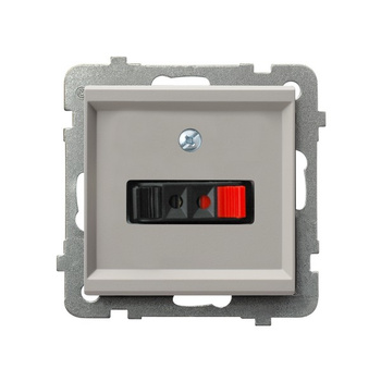 Gniazdo głośnikowe pojedyncze seria SONATA kolor Kaszmir symbol GG-1R/m/82