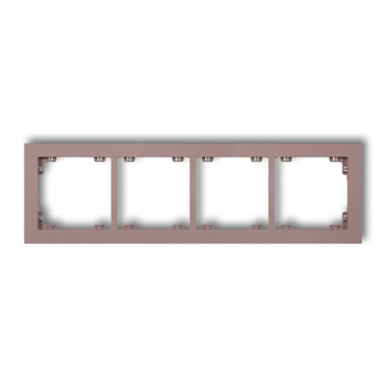 Ramka uniwersalna podczwórna z tworzywa DECO Pastel Matt Karlik seria DECO 42DR-4 kolor lawendowy