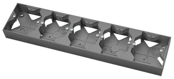 Puszka instalacyjna pięciokrotna seria ARIA kolor Szary mat symbol PNP-5U/70