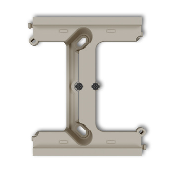 Moduł rozszerzający puszkę natynkową pojedynczą, składaną do ramek wielokrotnych MINI Karlik seria MINI 60DPU-2 kolor taupe