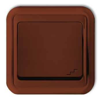 Łącznik schodowy hermetyczny Karlik seria LIZA 4WPH-3 kolor brązowy