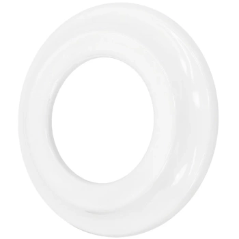 Ramka pojedyncza okrągła do wyłączników i gniazd 'Retro ceramic' - biała TG-RC-001RW