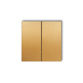 Klawisze podwójne do łączników DECO, ICON, MINI komplet dwóch sztuk Karlik seria prod. uzupełniające 29DKL-2 kolor złoty