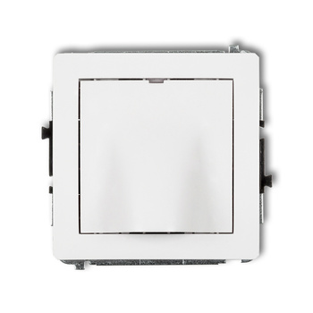 Mechanizm wypustu kablowego Karlik seria DECO 25DWPK kolor biały mat