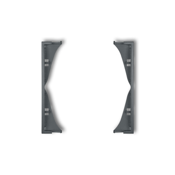 Ramka pośrednia do gniazd podwójnych Karlik seria ICON prod. uzupełniające 28IRP-2 kolor grafitowy mat