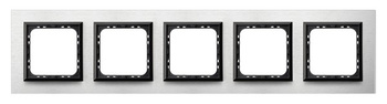 Ramka pięciokrotna seria SONATA kolor Szczotkowane Aluminium symbol R-5RAC/62/25