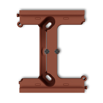 Moduł rozszerzający puszkę natynkową pojedynczą, składaną do ramek wielokrotnych MINI Karlik seria MINI 63DPU-2 kolor terakota