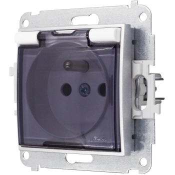 Gniazdo hermetyczne bez ramki karlik mini kolor biały/srebrny